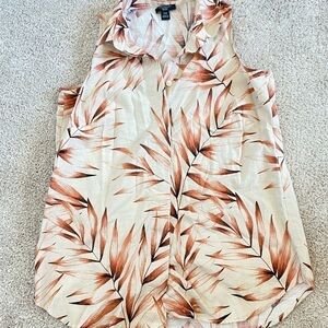 𝅺ann Taylor Women’s Floral Tank Top Blouse Size XXSP‎